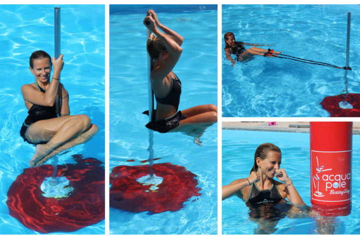 Aquatic equipment at poolside